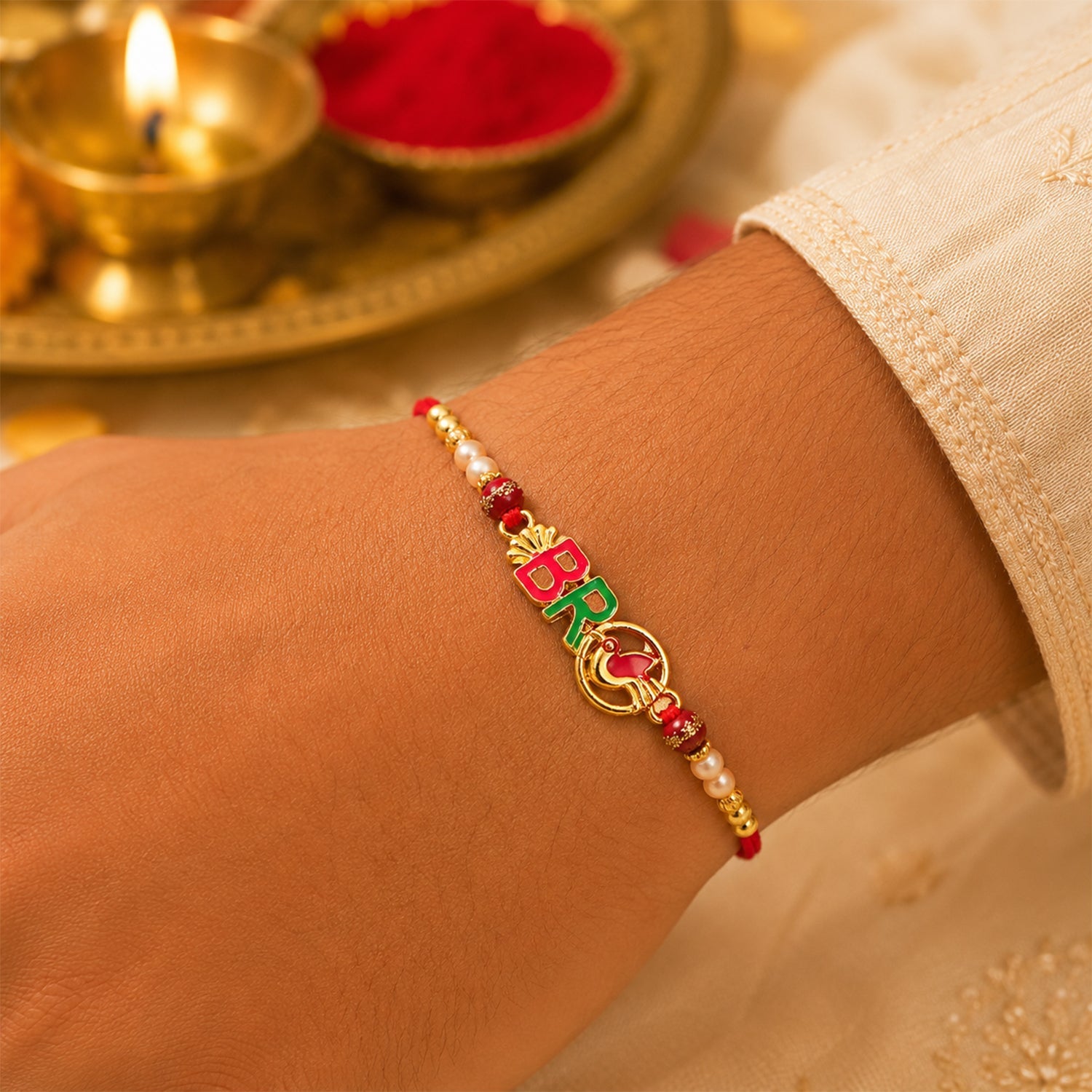 ALVENZA Bro Rakhi - Stylish Text Design for Raksha Bandhan