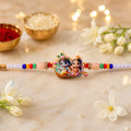 ALVENZA Shop Lord Krishna Radha Rakhi Devotional Gift for Brother