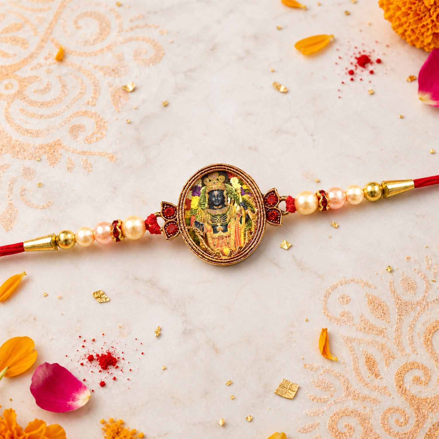 ALVENZA Maharashtrian God Motif Rakhi, Divine Protection & Blessings