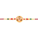 ALVENZA Kalash Rakhi - Sacred Design with Embellished Beads & Red Thread