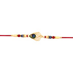ALVENZA Peacock Rakhi, Elegant Beaded Design for Brothers, Handcrafted