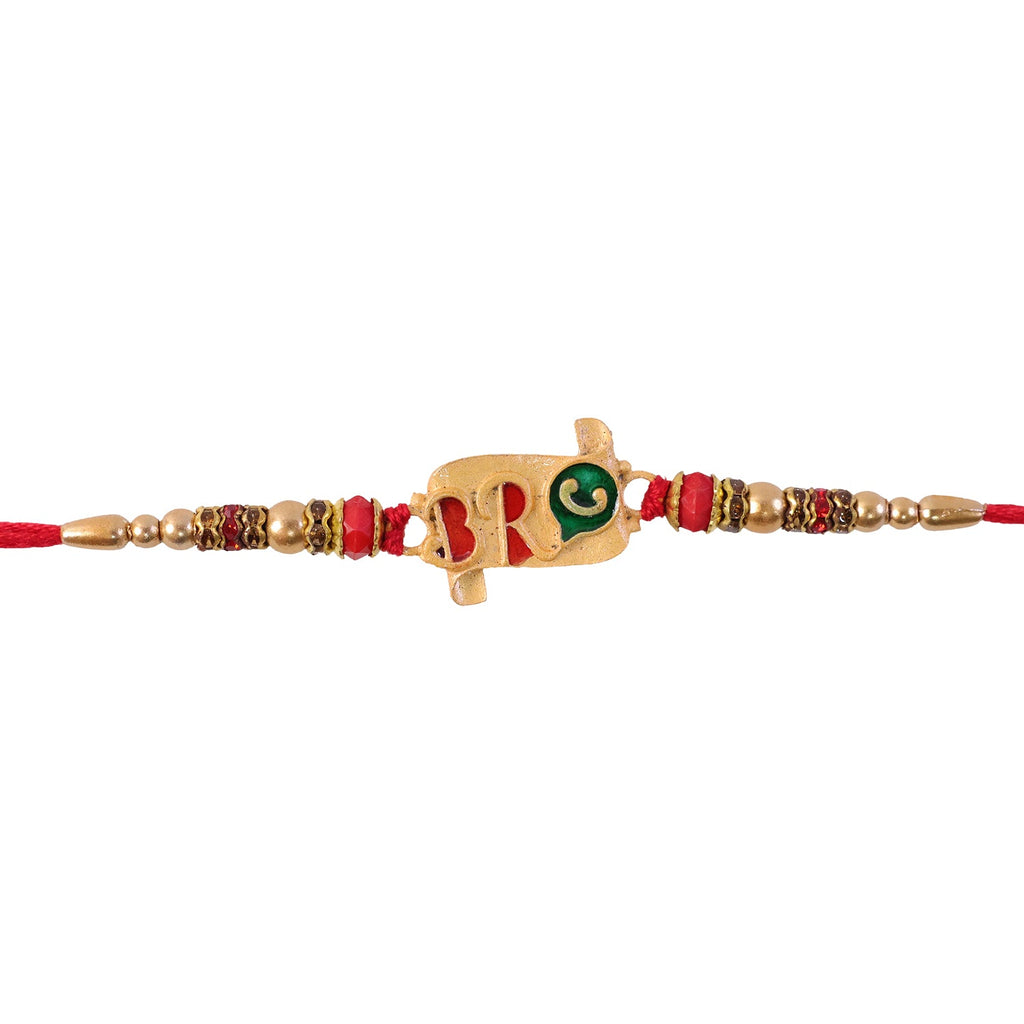 ALVENZA Bro Rakhi with Colorful Enamel, Stylish & Vibrant Protection