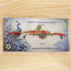 ALVENZA Shop Beadwork Rakhi for Brothers Traditional Design