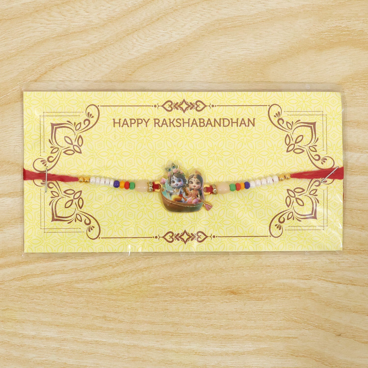 ALVENZA Shop Lord Krishna Radha Rakhi Devotional Gift for Brother