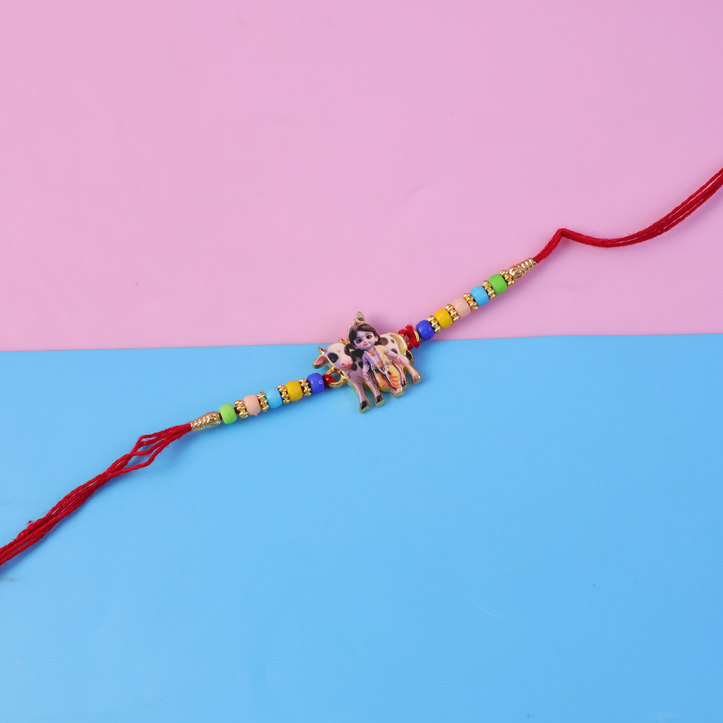 ALVENZA Lord Krishna Rakhi – Divine Blessings & Spiritual Design