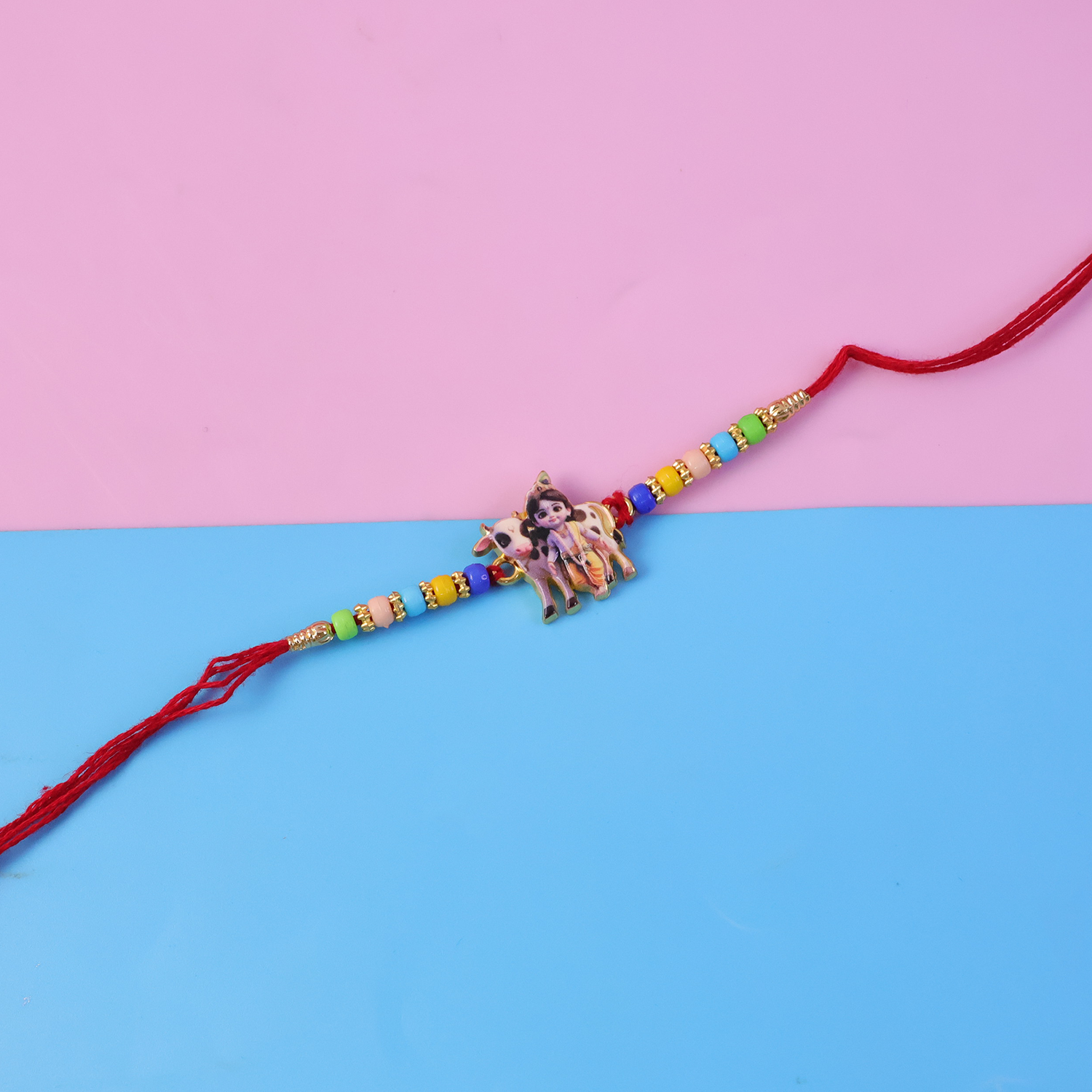 ALVENZA Lord Krishna Rakhi – Divine Blessings & Spiritual Design