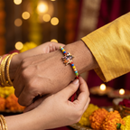 ALVENZA Lord Krishna Rakhi – Divine Protection & Traditional Charm