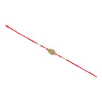 ALVENZA Rakhi – Elegant multicolor stone-studded designer bracelet for Bhai