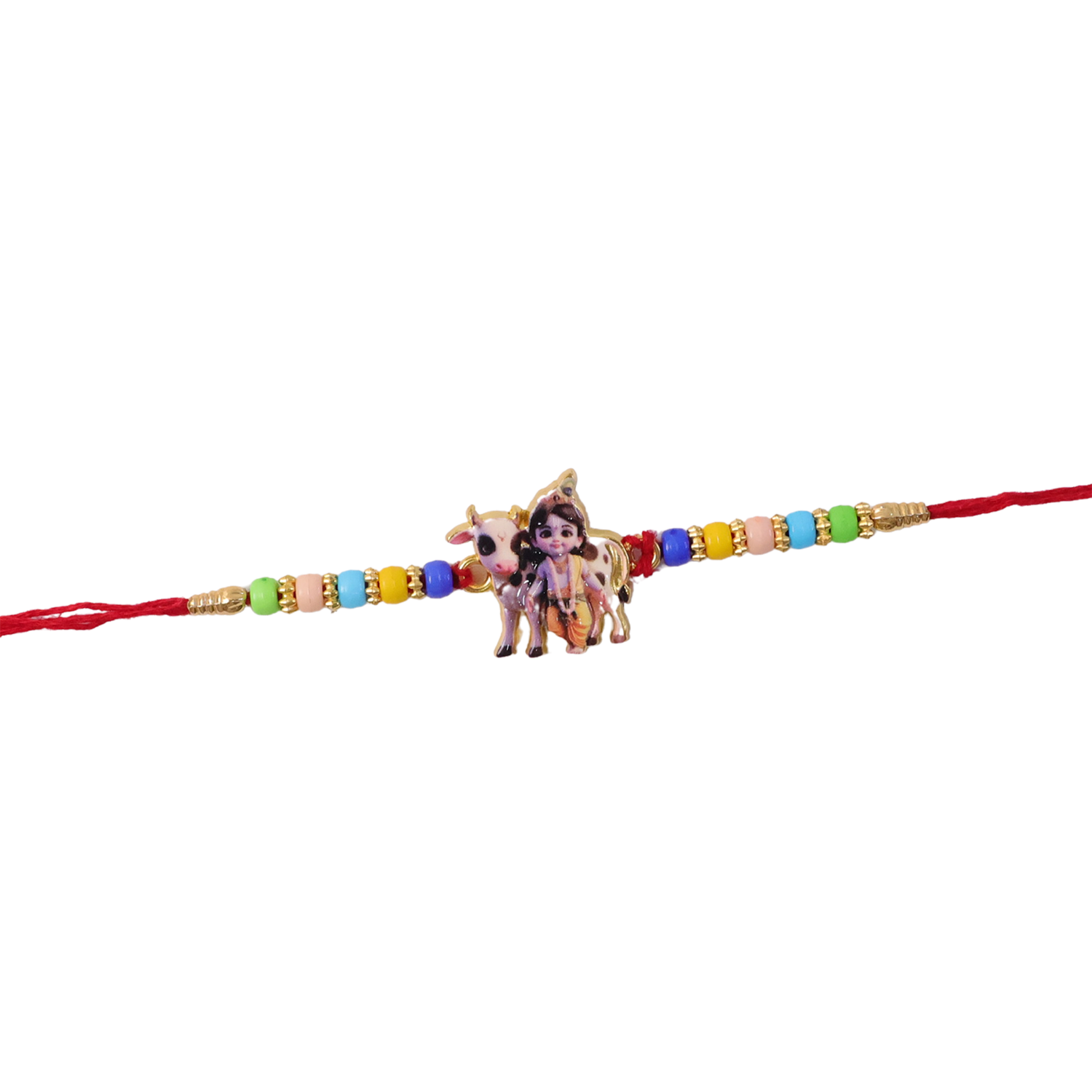 ALVENZA Lord Krishna Rakhi – Divine Protection & Traditional Charm