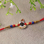 ALVENZA Traditional Krishna Rakhi – Elegant Beaded Design for Rakshabandhan