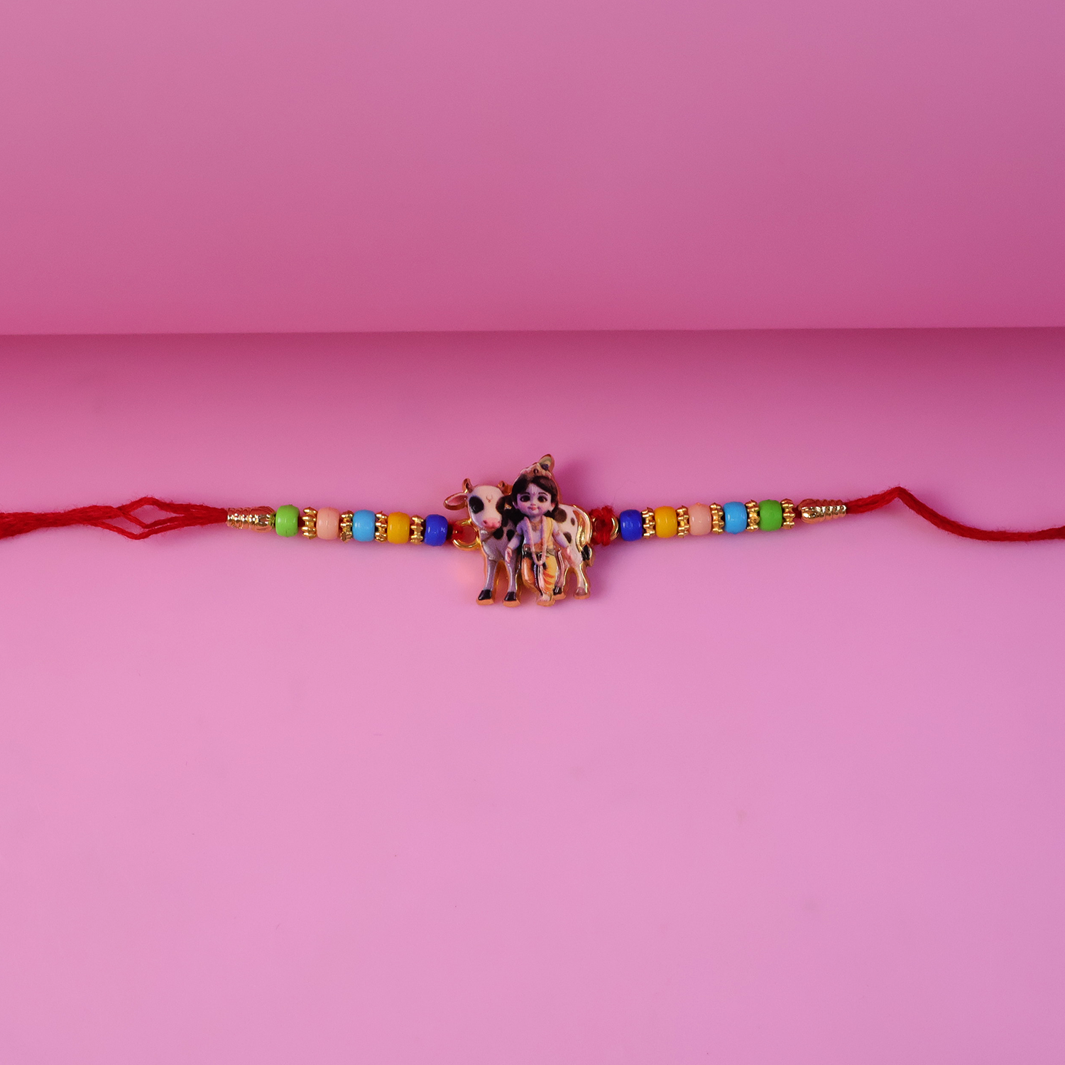 ALVENZA Lord Krishna Rakhi – Divine Protection & Traditional Charm