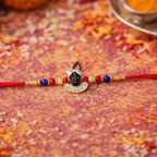 ALVENZA Traditional Krishna Rakhi – Elegant Beaded Design for Rakshabandhan