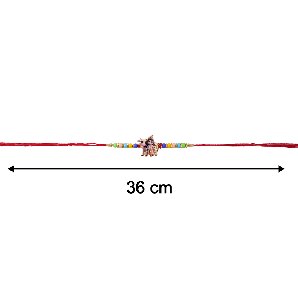 ALVENZA Lord Krishna Rakhi – Divine Protection & Traditional Charm