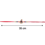 ALVENZA Traditional Krishna Rakhi – Elegant Beaded Design for Rakshabandhan