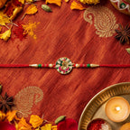 ALVENZA Ganesha Rakhi – Elegant spiritual design for Rakshabandhan