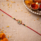 ALVENZA Divine Shivling Rakhi – Spiritual Beads & Traditional Design