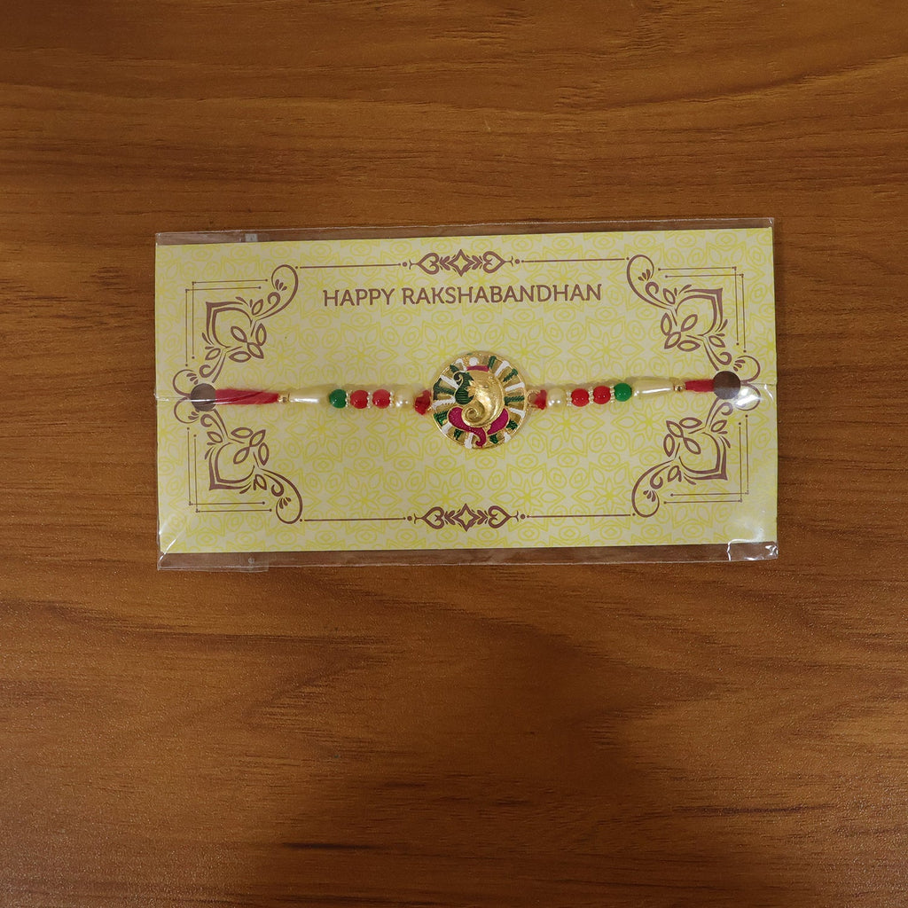 ALVENZA Ganesha Rakhi – Elegant spiritual design for Rakshabandhan
