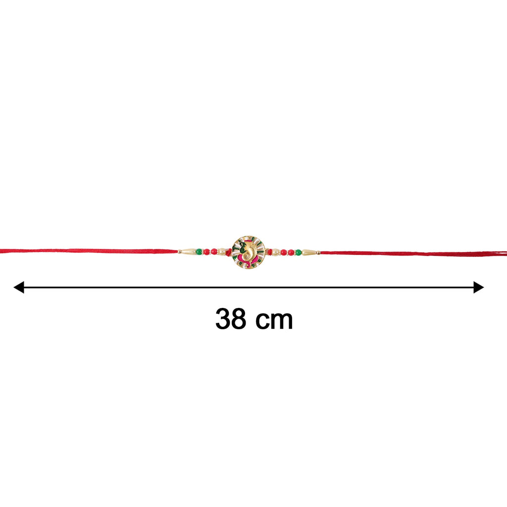 ALVENZA Ganesha Rakhi – Elegant spiritual design for Rakshabandhan