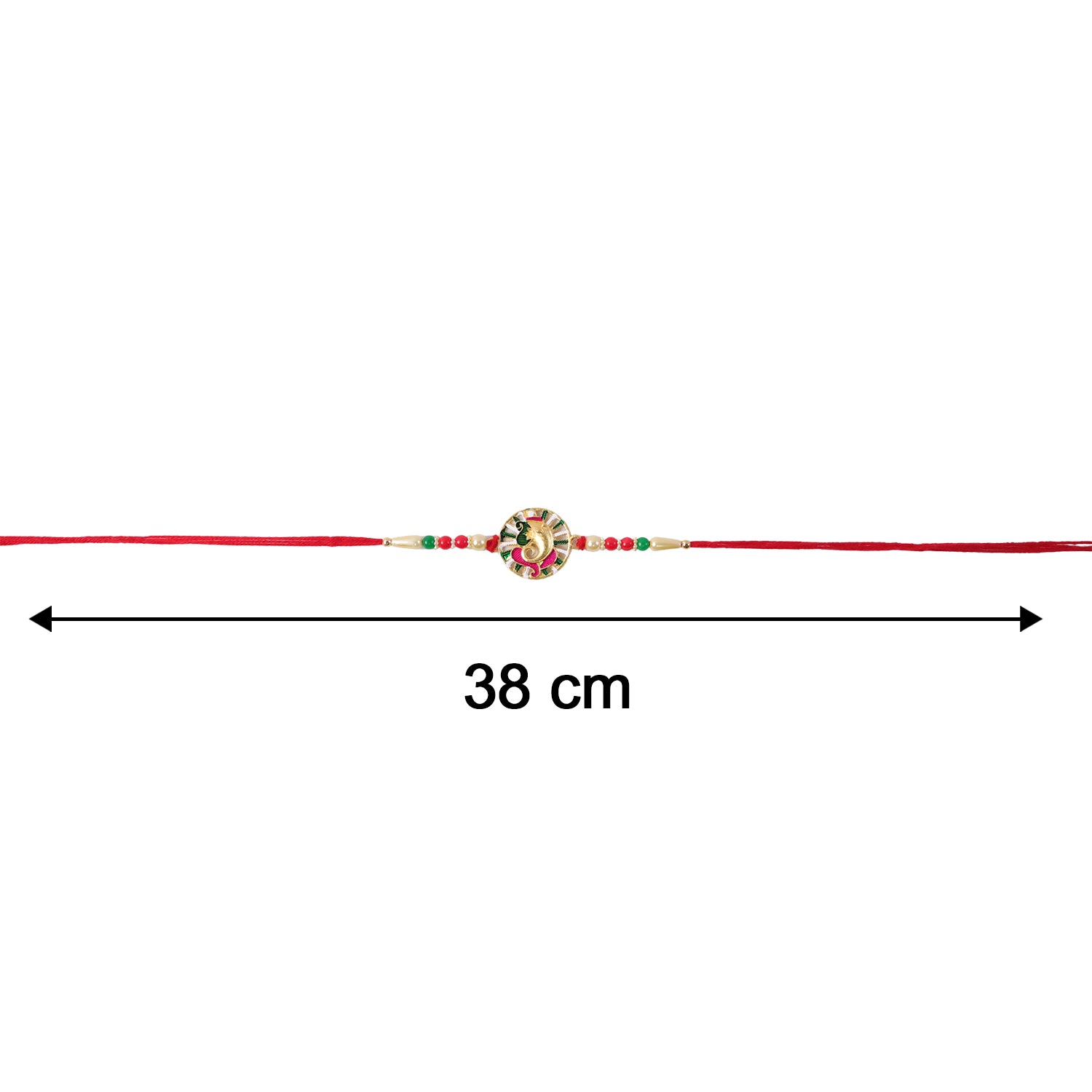 ALVENZA Ganesha Rakhi – Elegant spiritual design for Rakshabandhan