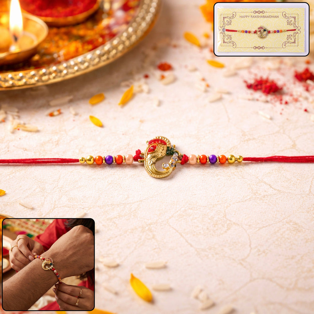 ALVENZA Rakshabandhan Rakhi – Traditional Threadwork with Elegant Design