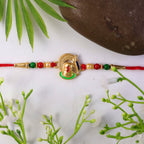 ALVENZA Ganesha Rakhi – Traditional Beaded Design for Raksha Bandhan