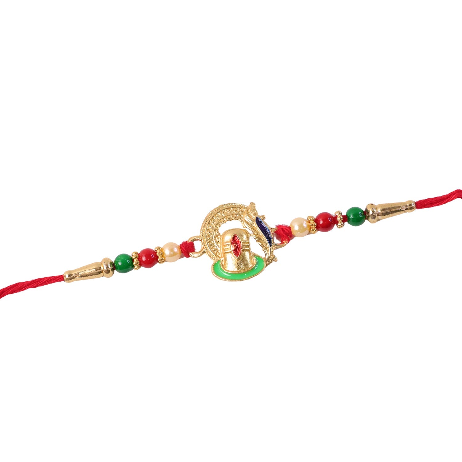 ALVENZA Ganesha Rakhi – Traditional Beaded Design for Raksha Bandhan
