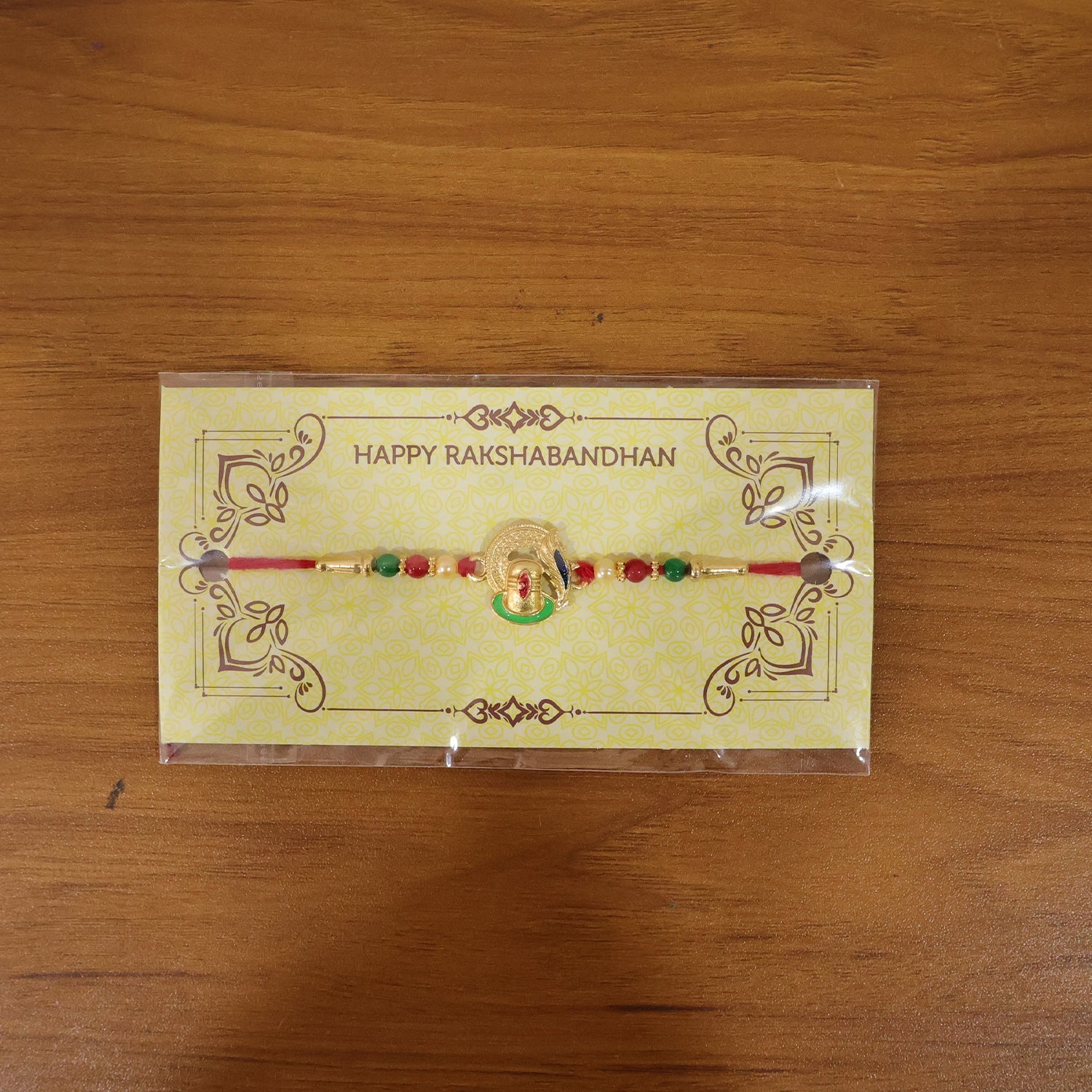 ALVENZA Ganesha Rakhi – Traditional Beaded Design for Raksha Bandhan