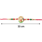 ALVENZA Ganesha Rakhi – Traditional Beaded Design for Raksha Bandhan
