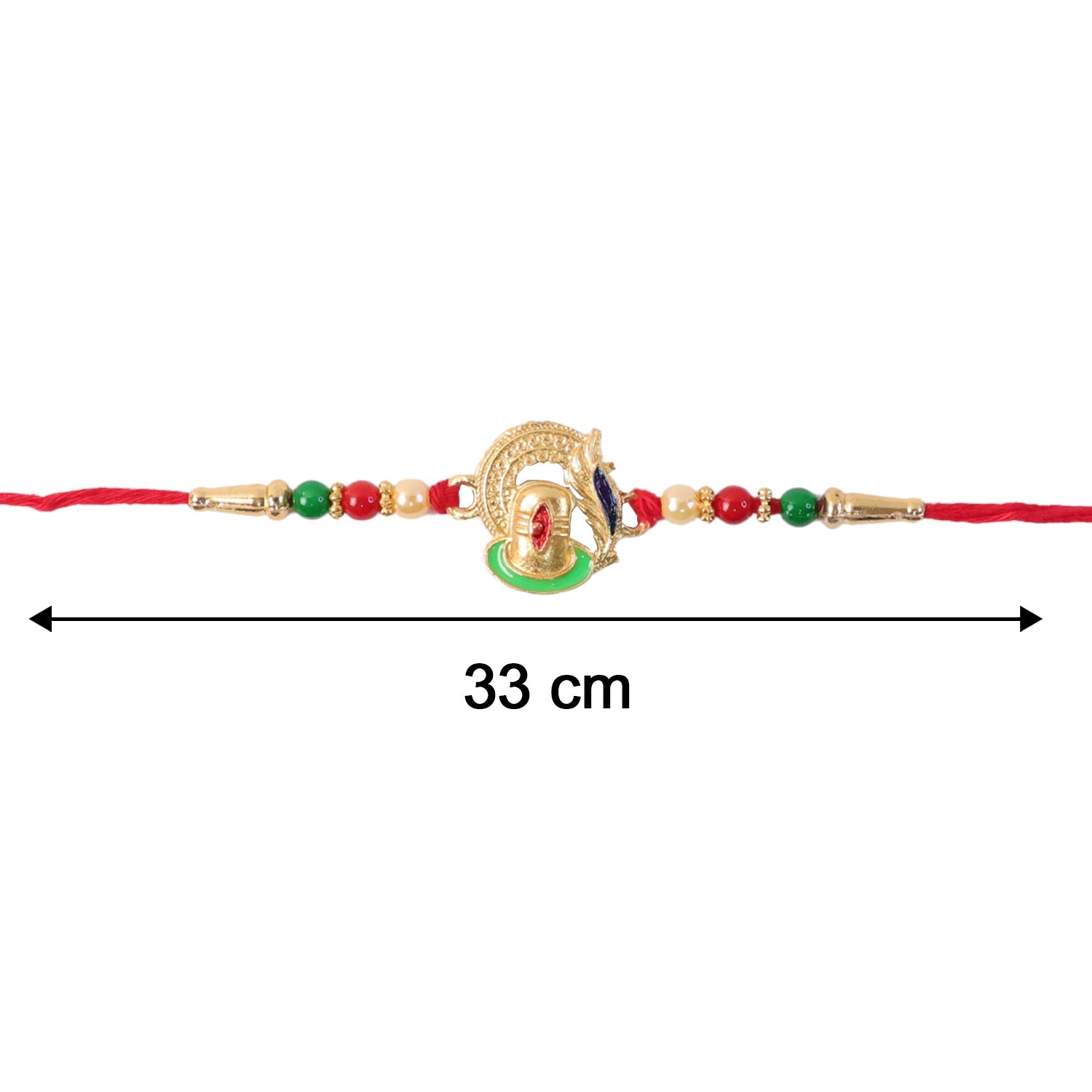 ALVENZA Ganesha Rakhi – Traditional Beaded Design for Raksha Bandhan