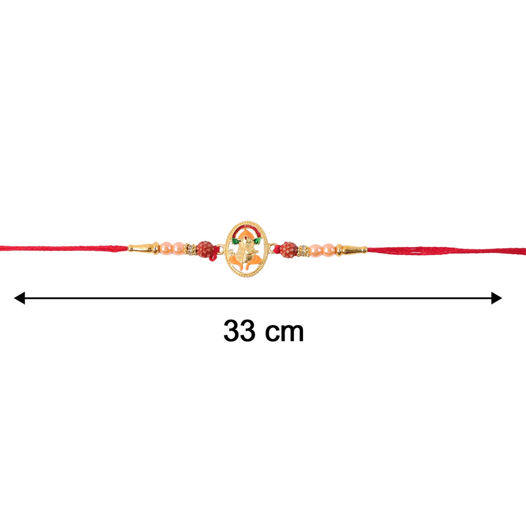 ALVENZA Traditional Ganesha Rakhi – Elegant spiritual festival accessory