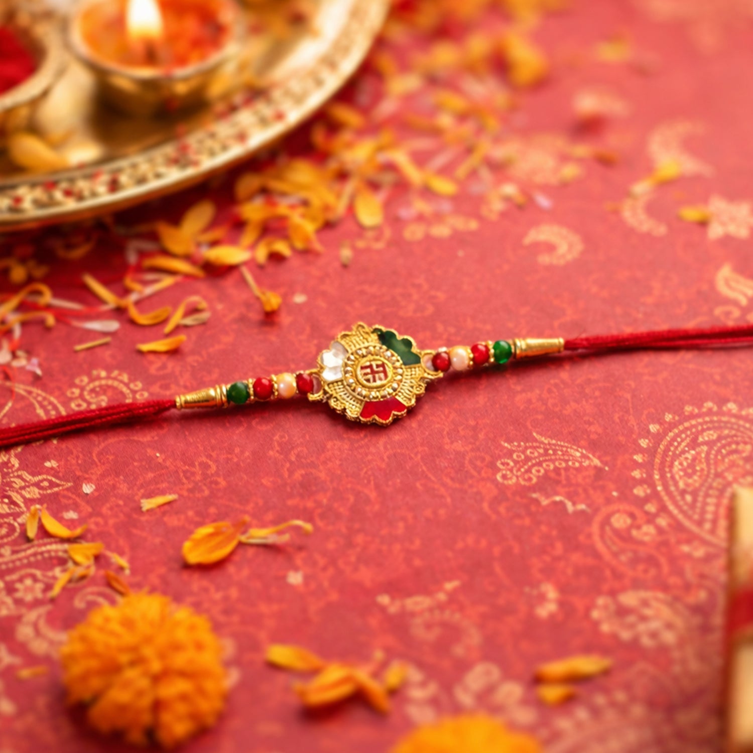 ALVENZA Designer Rakhi for Brother – Traditional & Festive Thread