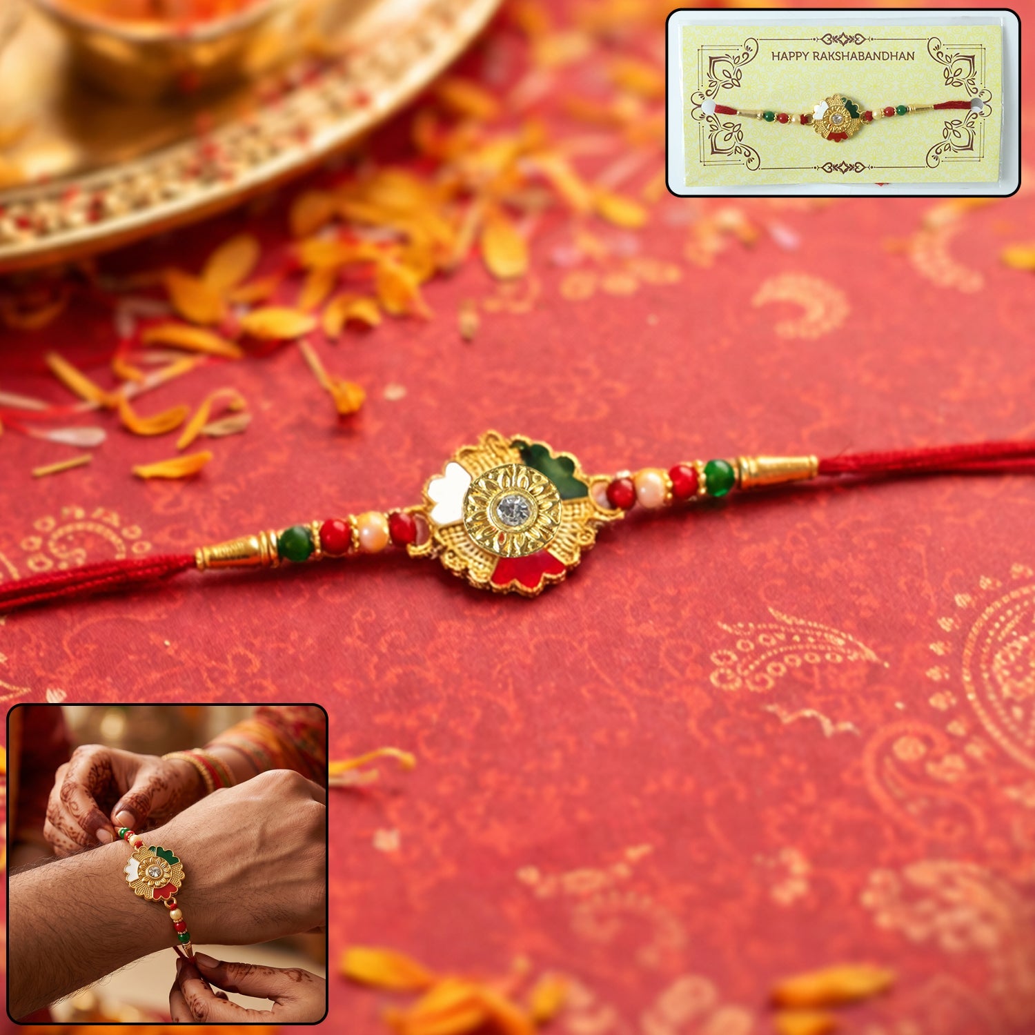 ALVENZA Designer Rakhi for Brother – Traditional & Festive Thread