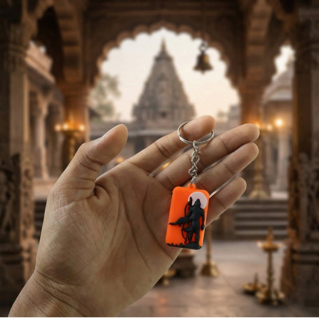 ALVENZA Religious Lord Ram Keychain – Spiritual Accessory for Keys and Bags