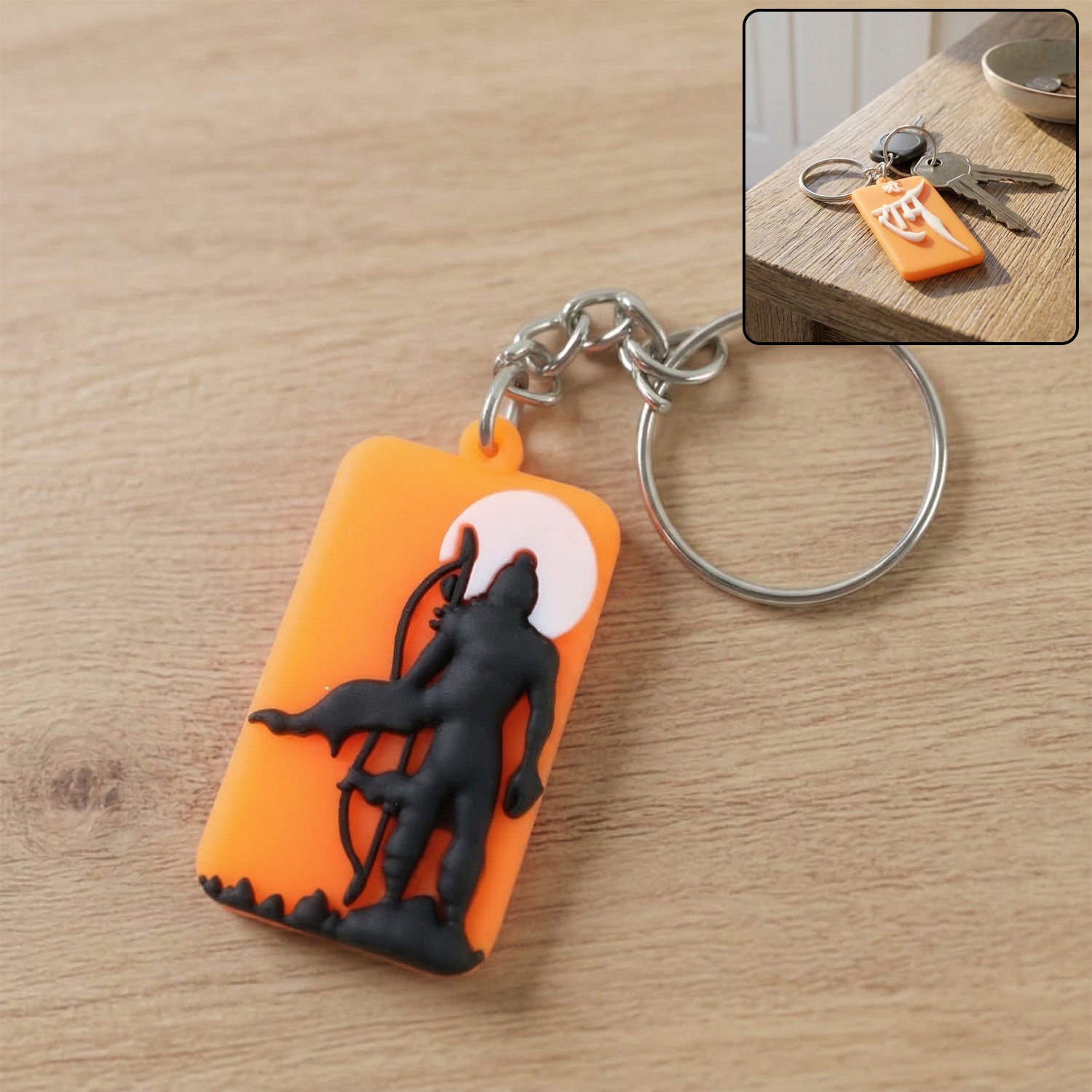 ALVENZA Religious Lord Ram Keychain – Spiritual Accessory for Keys and Bags