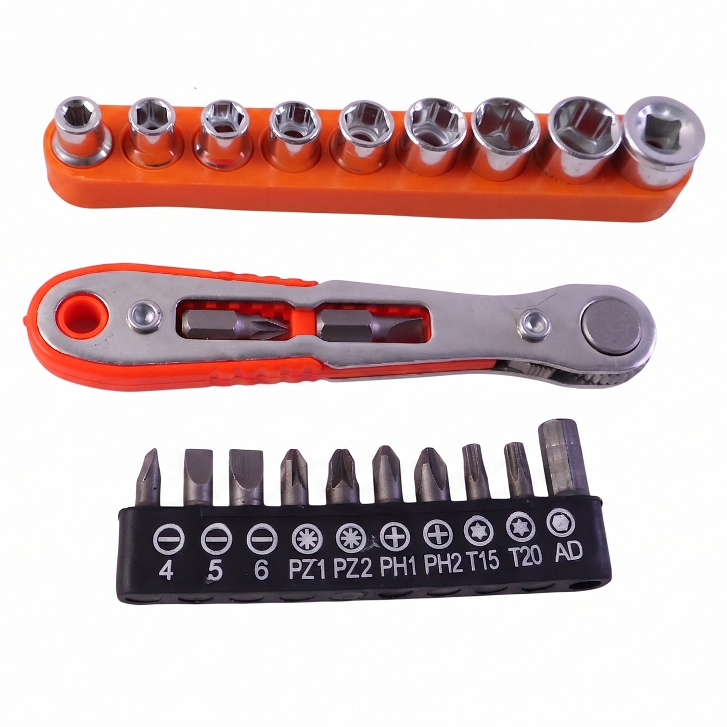 ALVENZA Mini Ratchet Wrench – Compact Versatile Socket Screwdriver Set