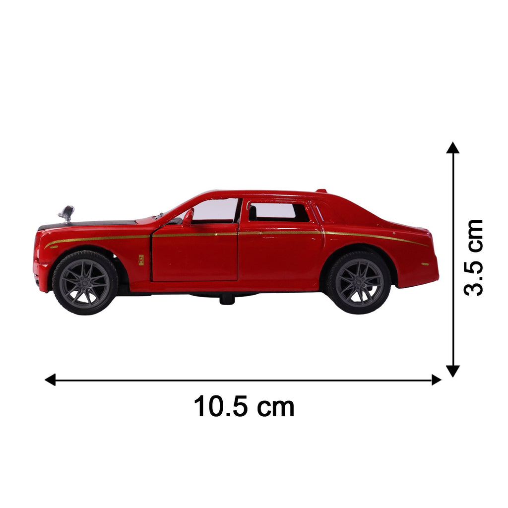 ALVENZA Die-Cast Metal Pull-Back Toy Car – Realistic Luxury Sedan Model