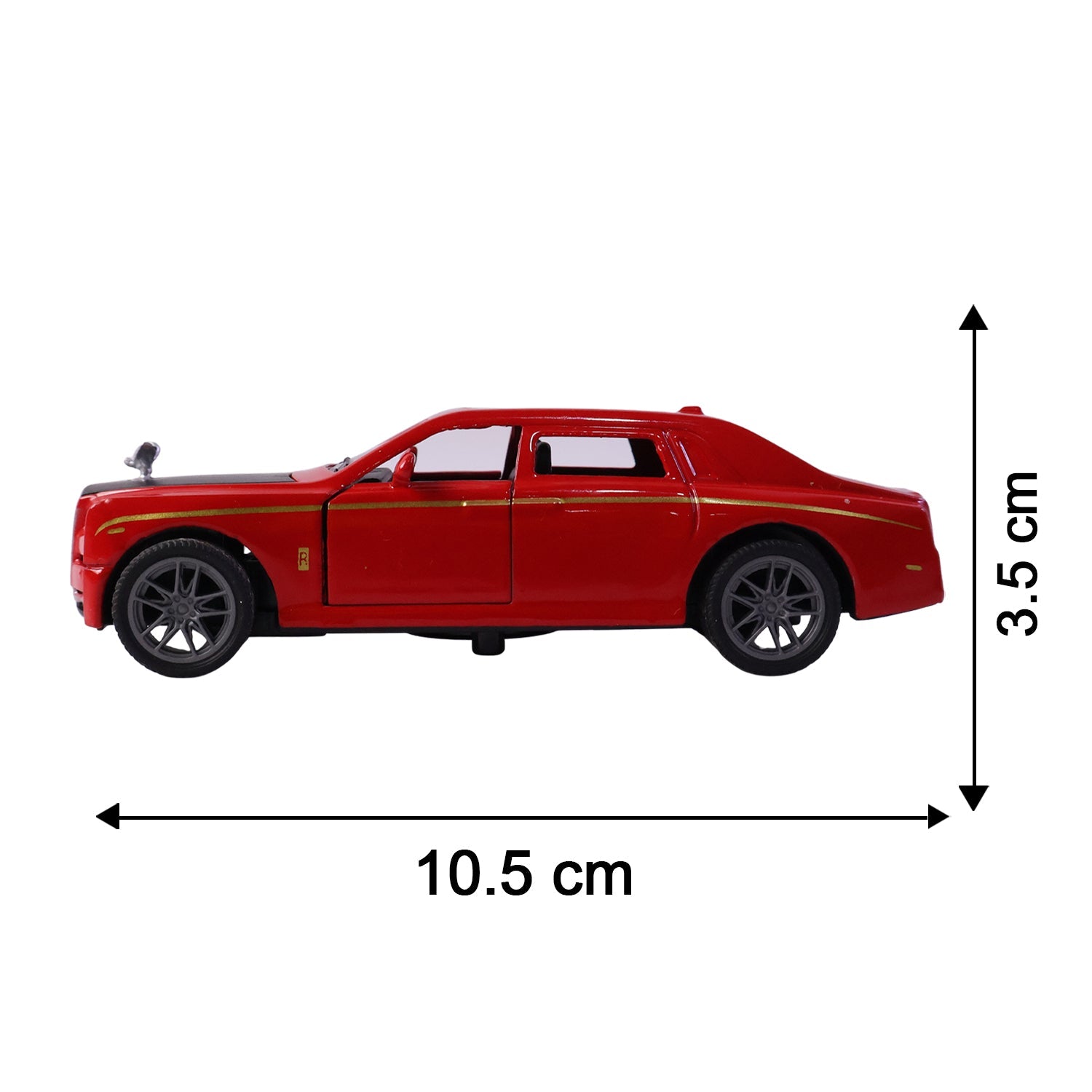 ALVENZA Die-Cast Metal Pull-Back Toy Car – Realistic Luxury Sedan Model