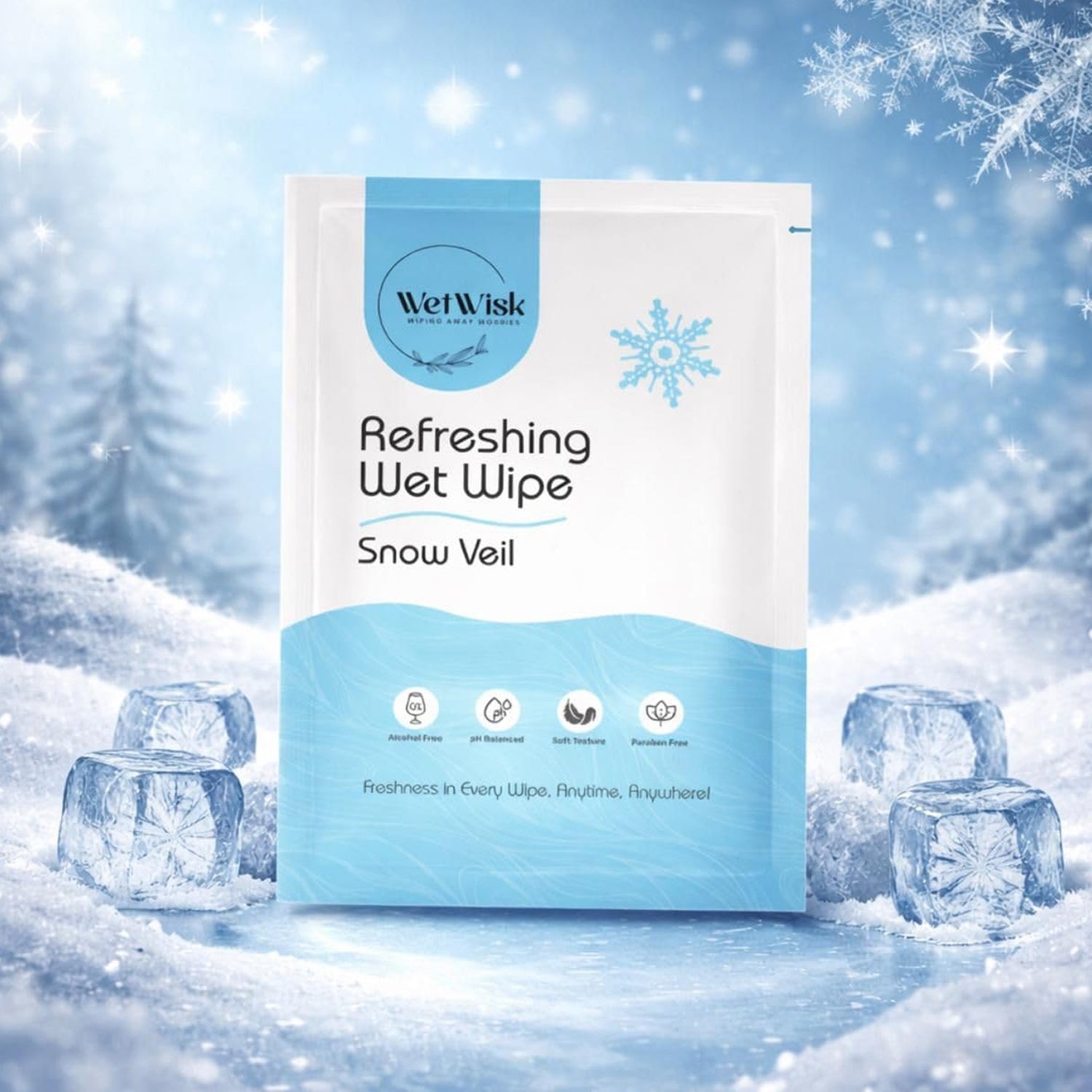 Wet Wipes Face & Body Refreshing Snow Veil Fragrance - Detail View 7