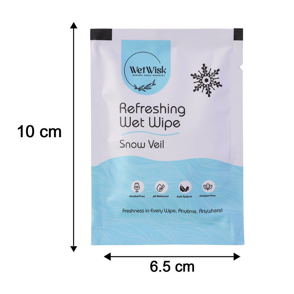 Wet Wipes Face & Body Refreshing Snow Veil Fragrance - Detail View 6