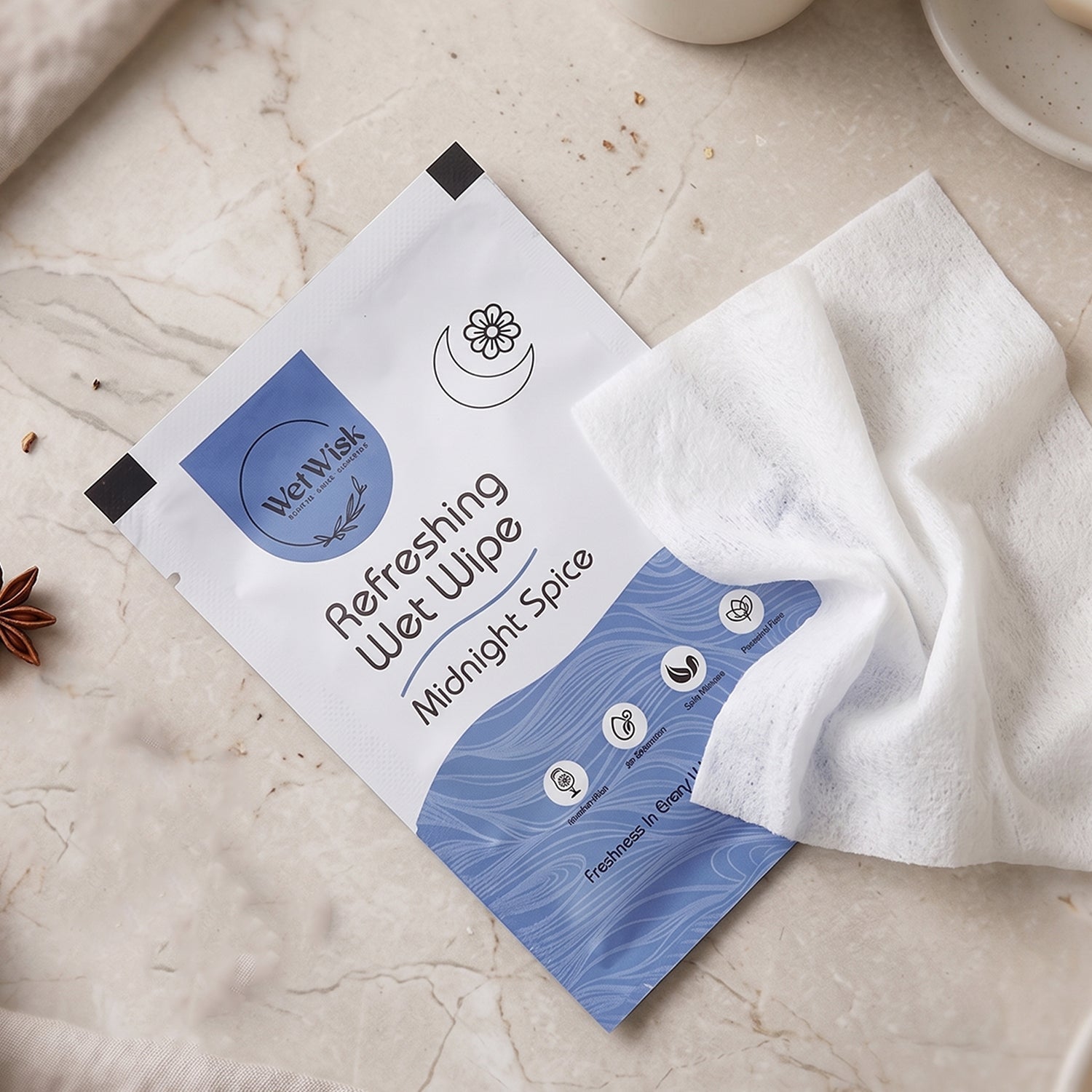 Wet Wipes Gentle Cleansing for Face, Body & Hands (1 Pc) - Detail View 7