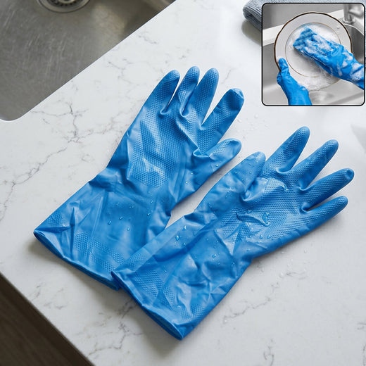Waterproof Rubber Cleaning Gloves – Reusable & Durable for Household Tasks