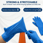 Waterproof Rubber Cleaning Gloves Reusable & Durable for Household Tasks - Detail View 7