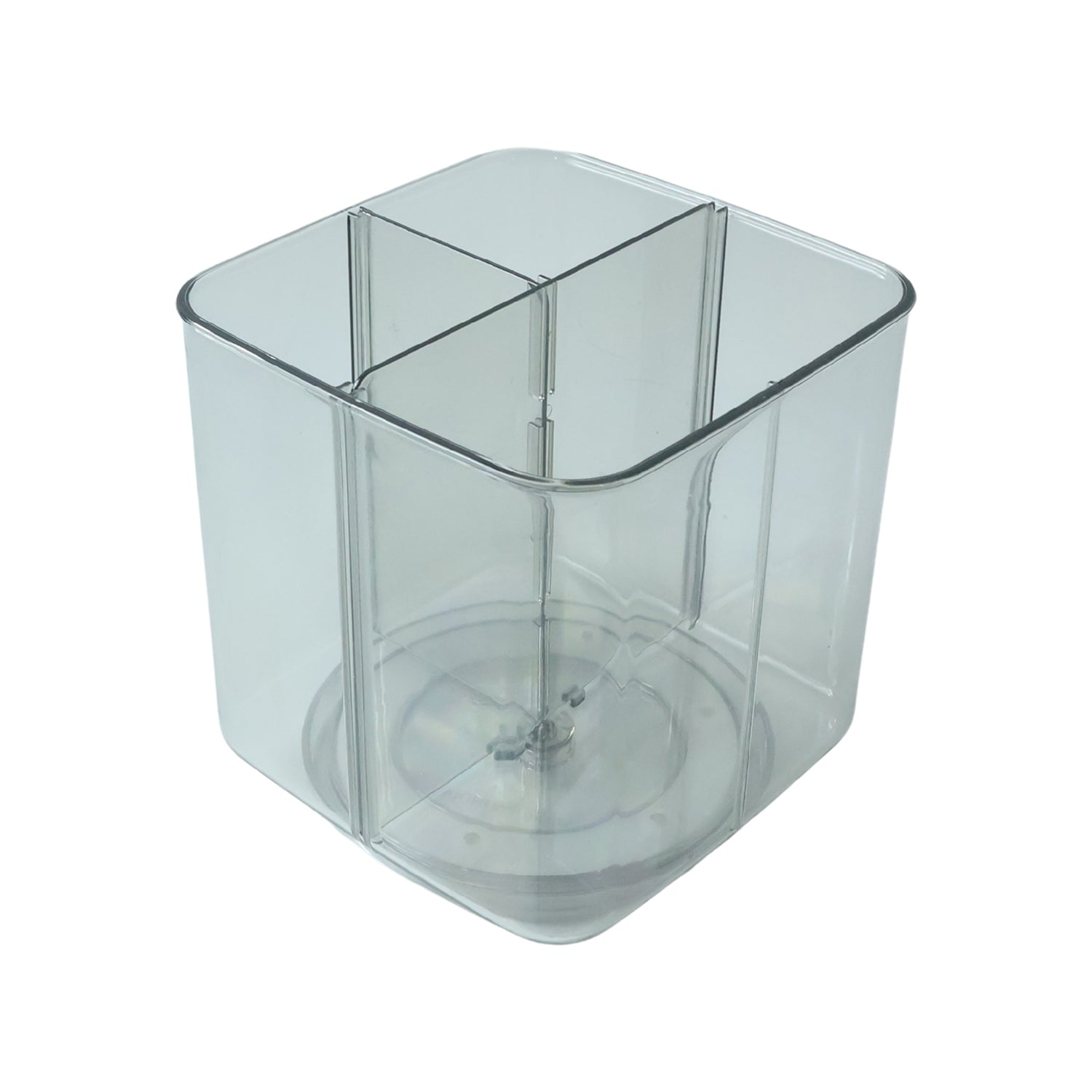 Desk Organizer 360 Rotating Acrylic Pen Stand for Workspace - Back View