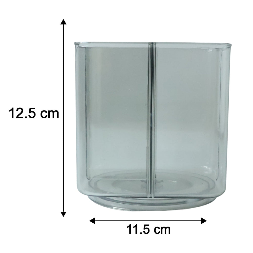 Desk Organizer 360 Rotating Acrylic Pen Stand for Workspace - Detail View 6