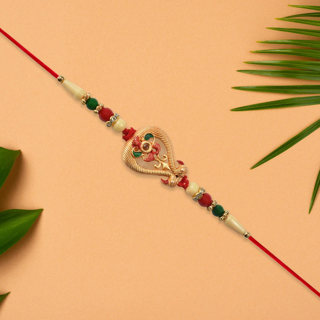 ALVENZA Designer Rakhi for Brother – Elegant Handcrafted Protection