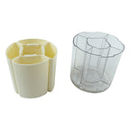 Rotating Desk Organizer 5 Compartments with 360 Spin for Office & Home - Detail View 5