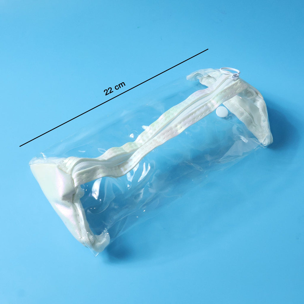Transparent PVC Pencil Case Stylish & Durable Stationery Organizer - Detail View 6