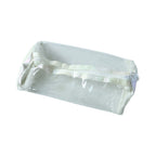 Transparent PVC Pencil Case Stylish & Durable Stationery Organizer - Back View