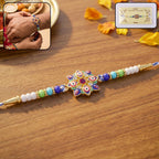 ALVENZA Evil Eye OM Star Rakhi – Symbols of Protection & Tradition