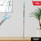 Telescopic Clothes Hanger Pole Stainless Steel Extendable - Side View